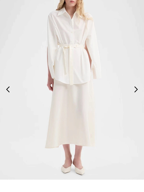 Róhe Dresses & Skirts - Róhe Shirt-Wrap Detailed Skirt White Like New
